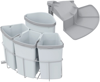 Abfallcenter Nr. 720363 Schwenkeimer 9 und 12 Liter grau