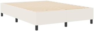 vidaXL Boxspringbett Creme 160 x 200 cm Cordstoff 3337419