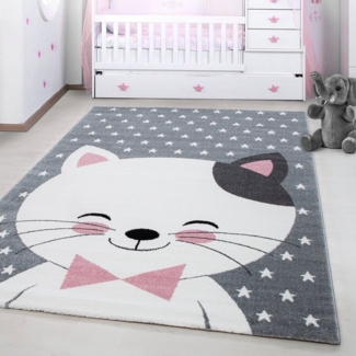 Ayyildiz Teppiche Kinderteppich Kids 550, rechteckig, Höhe: 12 mm, auch in rund, Tiermotiv, Kurzflor