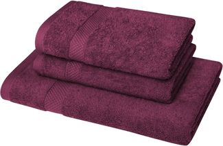 Dyckhoff Handtuch Set Planet, Walkfrottier (Set, 3-St), 2 Handtücher (50x100 cm), 1 Duschtuch (70x140 cm)