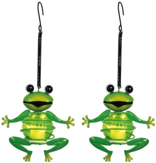 Solarleuchte Garten 2er Set Frosch Solarlampe Außen Außenleuchte Solar 5316617