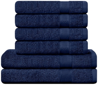 Camry Handtuch Set Badetücher 70x140 cm und Handtücher 50x100 cm - weich & saugstark, dick, mit schöner Rundum-Bordüre