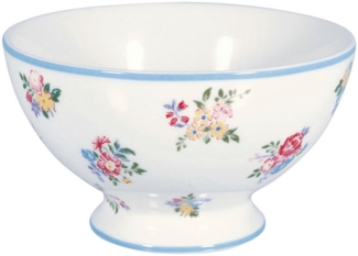 Greengate Schale Elena Suppenbowl petit white 15cm, Steingut, (Suppenschale)