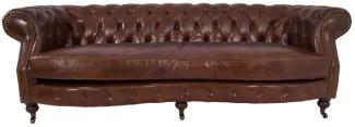 Clubsofa Castlefield Kent 3-Sitzer Chesterfield-Stil Vint.