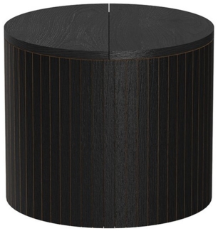 Couchtisch Tavilo Eiche/Schwarz 38 x 38 cm Vicco