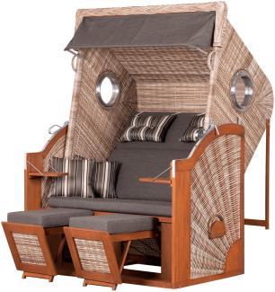 Strandkorb deVries PURE® Cliff XL SUN - PE seashell - Dessin 464