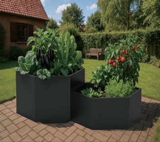 Westmann Varia Set | Metall Hochbeet 6-eckig |