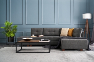 Eckschlafsofa, 'Manama', 85 x 206 x 280, Anthrazit