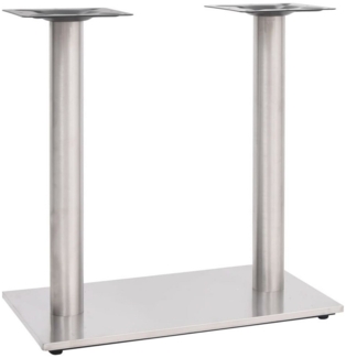 vidaXL Bistrotisch-Gestell Silbern 70x40x72 cm Edelstahl 325441