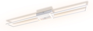 ZMH LED-Deckenleuchte, weißer moderner Rahmen, 32 W, 3000 K