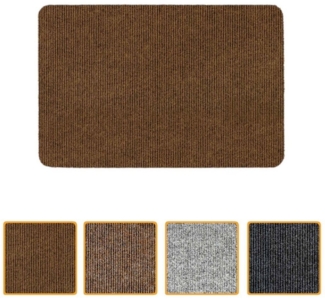 ANRO Fußmatte Türvorleger Schmutzfangmatte STRIBET, eckig, Höhe: 3 mm, Clean-Line Größe 40x60 cm