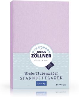 Julius Zöllner Spannbettlaken Jersey flieder,40x90 cm