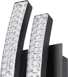 Eglo 99803 LED Wandleuchte LEJIAS schwarz transparent L:9 H:28,5cm 3000K