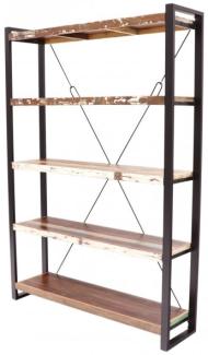 Bücherregal Retro 140x200x35 aus recyceltem Mangoholz
