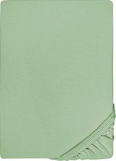 Spannbettlaken Microfaser Interlock-Jersey grün 90 x 190 - 100 x 200 cm 180 x 200 - 200 x 200 cm