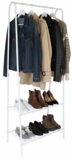 Kleiderständer schmal mit 2 Ablagen 10051732_49