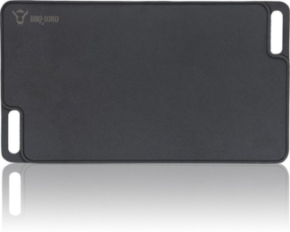 BBQ-Toro Grillplatte Gusseisen,mit Griffen, 45 x 25,5 cm, BBQ Plancha, pre-seasoned
