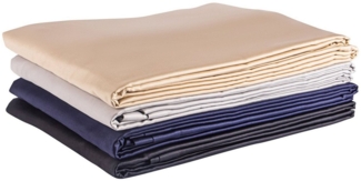 Clinotest Bettlaken Satin, glattes Laken ohne Gummizug in 240x290 cm, Baumwolle, Gummizug: Ohne Gummizug