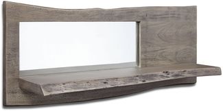 Wandregal Akazie 101 x 22 x 38 grau lackiert PURE ACACIA #907