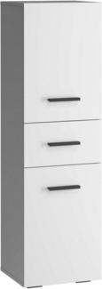 INOSIGN Midischrank Skara verstellbarer Einlegeböden hinter jeder Tür, Breite 38 cm, Höhe 130 cm