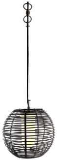 Velorum Pendelleuchte IP44 schwarz