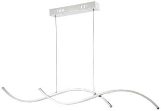 Casa Padrino Wohnzimmer LED-Hängeleuchte Silber 100 x H. 9,7 cm - Designermöbel