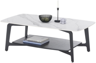 Couchtisch >Isa< in weiß, Keramik - 130x45x70cm (BxHxT)