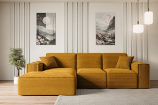 ALTDECOR Ecksofa SERRA-L, Sofa Praktische Bequeme Funktionsecke Couch L-Form Eckcouch, Corner Sofa U-Form Vielseitige Sofa Wohnlandschaft Wohnzimmer