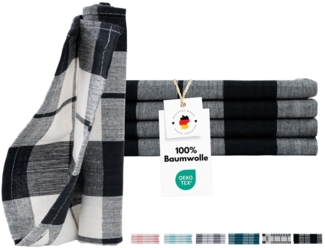 Carpe Sonno Geschirrtuch 100% Baumwolle Spültuch Trockentuch Allzweck-Tücher - GASTRO QUALITÄT, (Spar-Set, 4-tlg, 4 Geschirrtücher), Schweres Geschirrhandtuch mit Aufhänger für Küche Haushalt Home