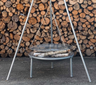 VENTURE HOME Stahl Schwenkgrill Komplettset |
