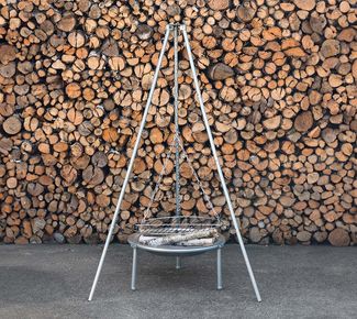 VENTURE HOME Stahl Schwenkgrill Komplettset |