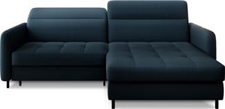 Eltap Gomsi Ecksofa (Manhattan 40) Seite rechte, Dunkelblau, 165 x 100 x 228 cm