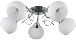 Ceiling lamp Italux Ceiling lamp chrome for the living room Italux Masseri PND-6895-5