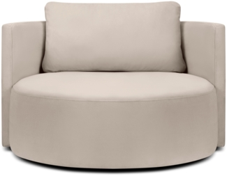 Micadoni Sessel Bliss 1,5-Sitzer Samt Beige