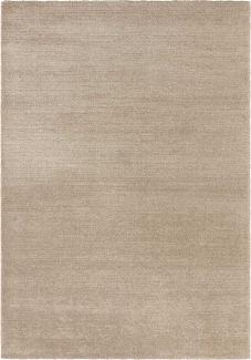 Kurzflor Teppich Loos Beige Braun - 120x170x1,4cm