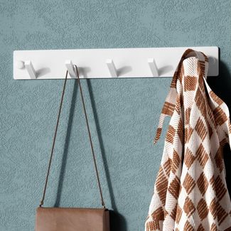 Mai & Mai Wandgarderobe Kleiderhaken Garderobenleiste Wandhaken aus Edelstahl 5 Haken Stalo-05