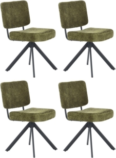 Jockenhöfer Gruppe Drehstuhl Gloria (Set, 4 St) (Set, 4 St), Inklusive Drehfunktion (360), Taschenfederkern, Chenille