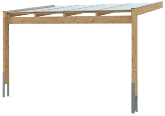 Skan Holz Holz Terrassenüberdachung Novara | Natur | 309x450x280 cm