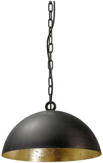 Pendelleuchte Larino 1-flammig Stahl Schwarz-Blattgold Ø40cm