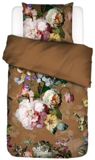 Essenza 'Fleur' Bettwäsche, Cinnamon, 135x200 cm + 1 x 80 x 80 cm, Satin