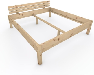 Zirbenbett "Zirben-Liesl" 180 x 190 cm Holzbett Massivholzbett Bett