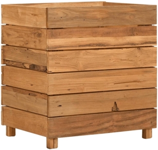 vidaXL Hochbeet 50x40x55 cm Teak Altholz und Stahl 47424