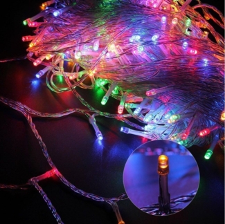 Qualra LED-Lichterkette 10-100LEDs Lichterkette Batterie Weihnachtsbeleuchtung, 1-10M Lichter Kette Für Garten Innen Weihnachten Deko
