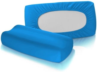 fleuresse Kissenbezüge 2 Stück Jersey Spannbezug für Nackenstützkissen Kissenbezug Vital, (2 Stück)