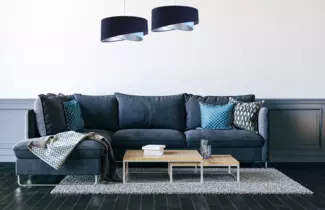 BPS Koncept 060-087 Hängeleuchte Galaxy marineblau, hellblau, silber 1 x E27 Ø 50cm H:105cm dimmbar