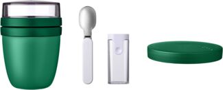 Mepal | Lunchpot Switch Set | inkl. faltbarer Löffel | mach aus deinem Lunchpot einen Snackpot | tiefkühl-, mikrowellen- & spülmaschinengeeignet | Vivid Green