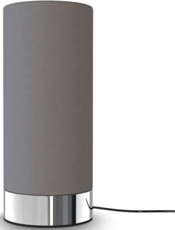 Tischleuchte Stoff Touchlampe dimmbar Nachttisch Schreibtisch Wohnzimmer grau