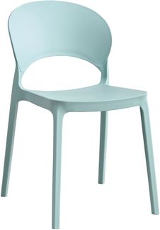 Stapelstuhl Quito Gartenstuhl Bistrostuhl Kunststoffstuhl Blau