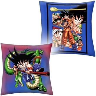 Halantex Dekokissen Dragonball Z Son-Goku Kissen Dekokissen Kinderkissen 40 x 40 cm