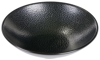 Lambert Kaori Schale Rochen-Optik schwarz / metallic, D 14 cm, Stoneware 20506